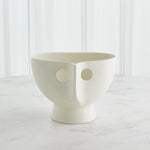 Popeye Vase, White, Short