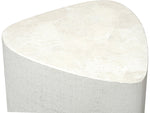 Holland Outdoor Side Table, White, 19.25"W X 18.75"D X 22"H
