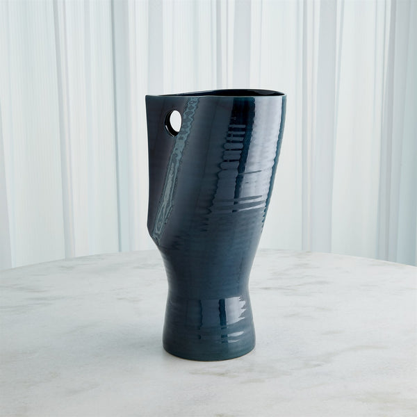 Popeye Vase, Indigo, Tall