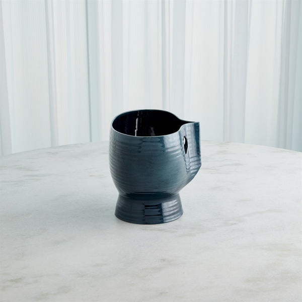 Popeye Vase, Indigo, Short