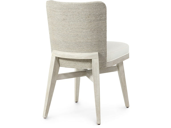 Francis Side Chair - Whitewash/Cream Leather
