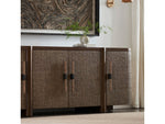 Zoey Walnut Sideboard, 86"W x 22"D x 31.25"H