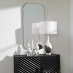 Taft Mirror - Polished Nickel, 21"W x 41"H x 1"D