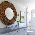 Kenis Braided Mirror, Natural, 48"Dia