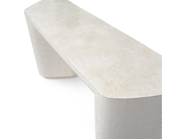 Holland Outdoor Console Table, White, 64"W x 18"D