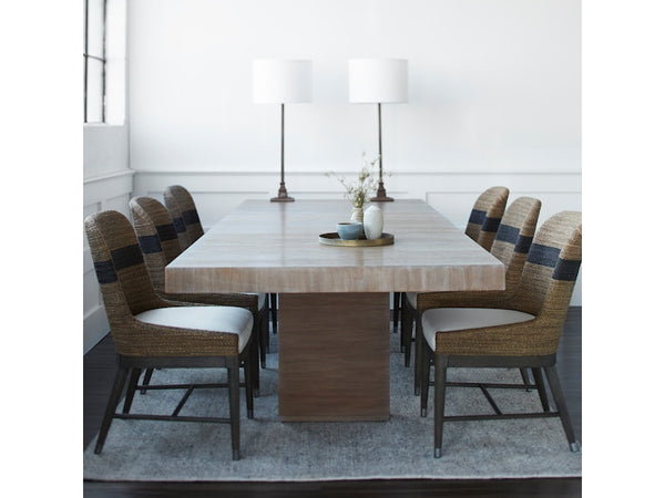 Broderick Dining Table, Sand  80" to 120" L