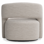 Chloe Fabric Swivel Chair - White/Cream Chenille
