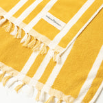 Beach Towel, Vintage Yellow Stripe
