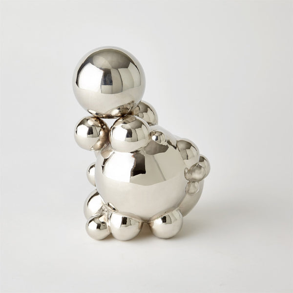 Bubble Orb Holder, Nickel Sphere, Large, 11"H
