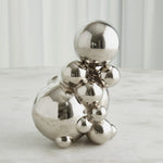 Bubble Orb Holder, Nickel Sphere, Large, 11"H