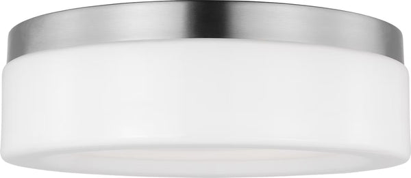 Rhett Medium Flush Mount - Brushed Nickel, 12"Dia