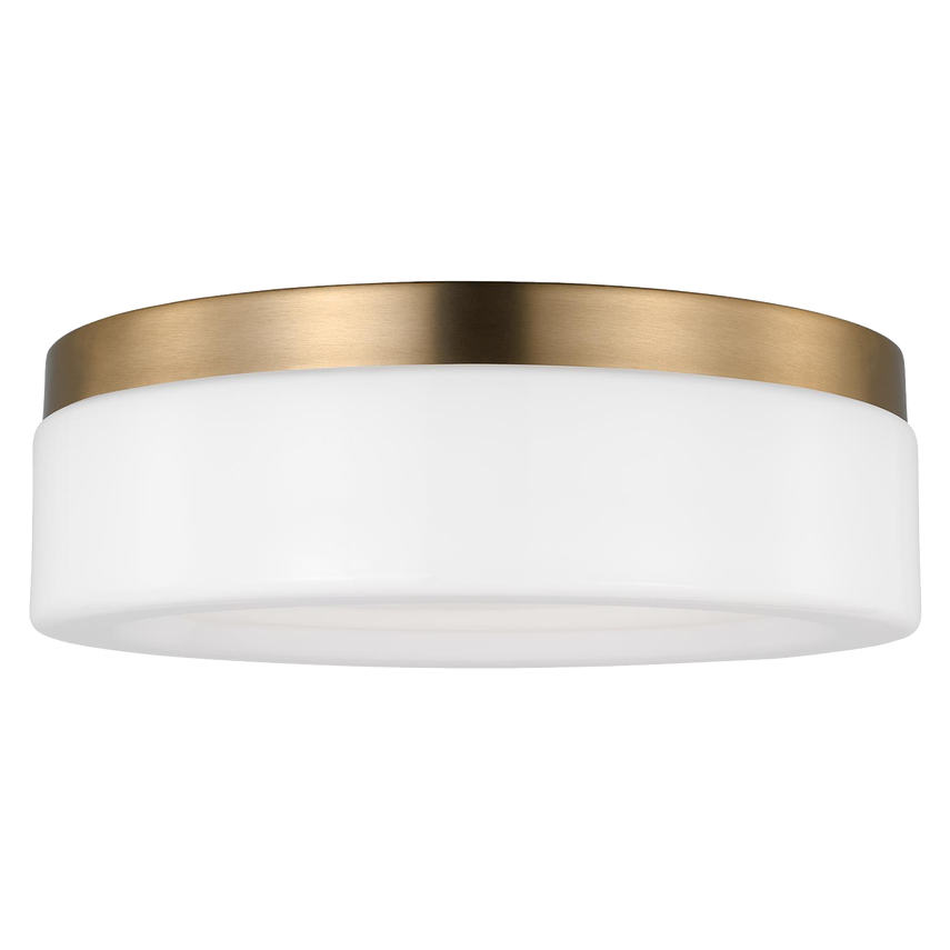 Rhett Medium Flush Mount, Satin Brass