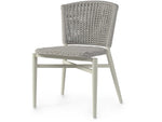 Nina Outdoor Stackable Side Chair, Stone