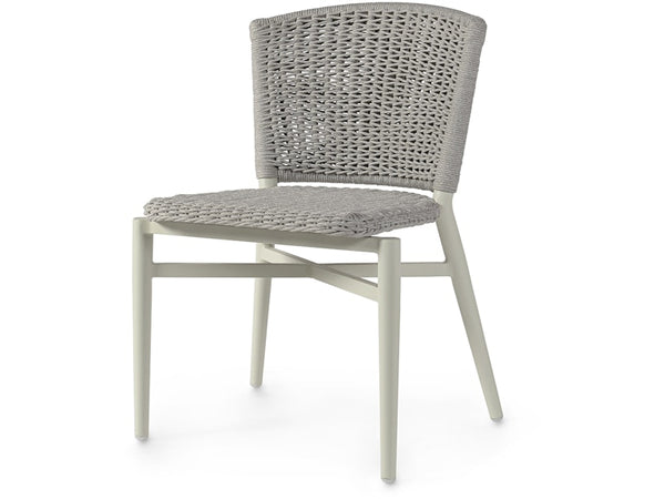 Nina Outdoor Stackable Side Chair, Stone