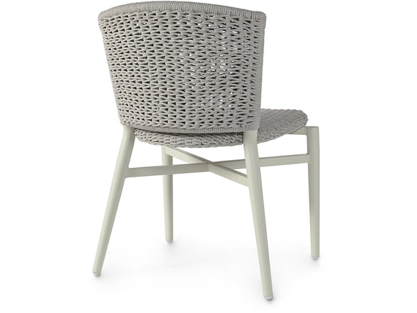 Nina Outdoor Stackable Side Chair, Stone