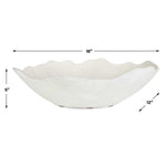 Obscura Outdoor Bowl, Warm White, 16"W x 5"H x 12"D