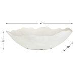 Obscura Outdoor Bowl, Warm White, 16"W x 5"H x 12"D