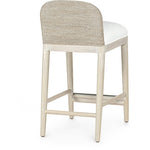 Surrey 24" Counter Stool, Cream White Leather