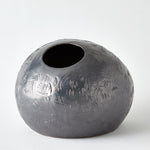 Thumb Pot Medium, Matte Black, 9"H