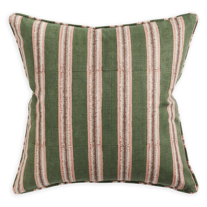 Buzios Rosewood Linen Cushion, 20" x 20"