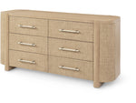 Zoey Natural Oak Dresser, 70"W x 22"D x 34"H