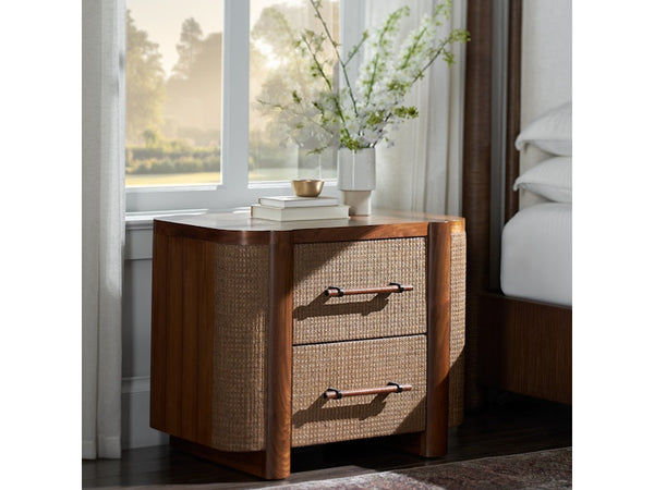 Zoey Walnut Nightstand, 32"W