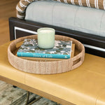 Monarch Round Tray, Natural, Large, 22"Dia