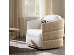 Oakridge Swivel Lounge Chair, Beige/Oyster Chenille