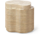 Levine Side Table, Natural, 25.75"W x 21.25"D x 22"H