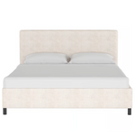 Abbie Platform Bed, Talc Linen, King, Queen, Twin