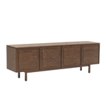 Yorke Media Cabinet, Latte, 78.75" W × 17.75" D × 28" H