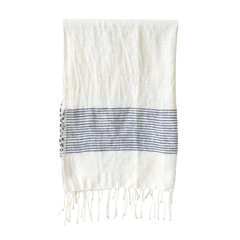 Riviera Cotton Hand Towel, Navy