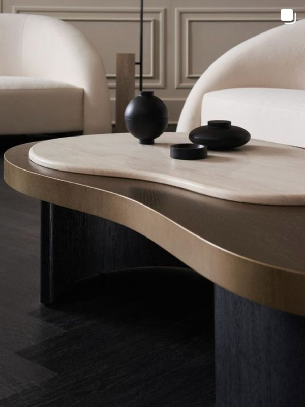 Contrast Cocktail Table, 56.5"W x 31.5"D x 15"H