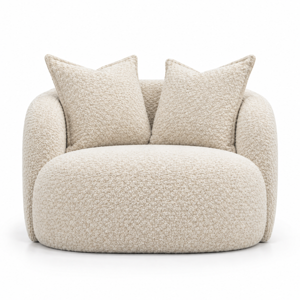 Theo Mini Chaise - Revival Parchment, 51"W x 53"D x 31"H
