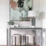 Felicity Table Lamp, Smoke Bubbled Glass, 27"H