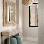 Elias stool - Natural Twisted Faux Wicker, 19" Dia