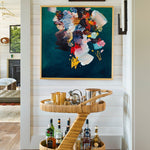 Lulu Bar Cart, Wrapped Rattan, 32"L x 18"W x 31"H