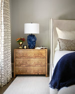 Bethany Table Lamp, Navy Resin