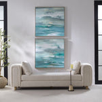Tranquil State of Mind, Framed Canvas, 2 Styles, 38"W x 38"H