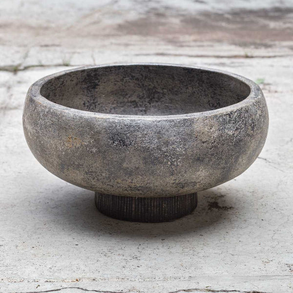 Brixton Bowl, Aged Black, 14"W X 7"H X 14"D