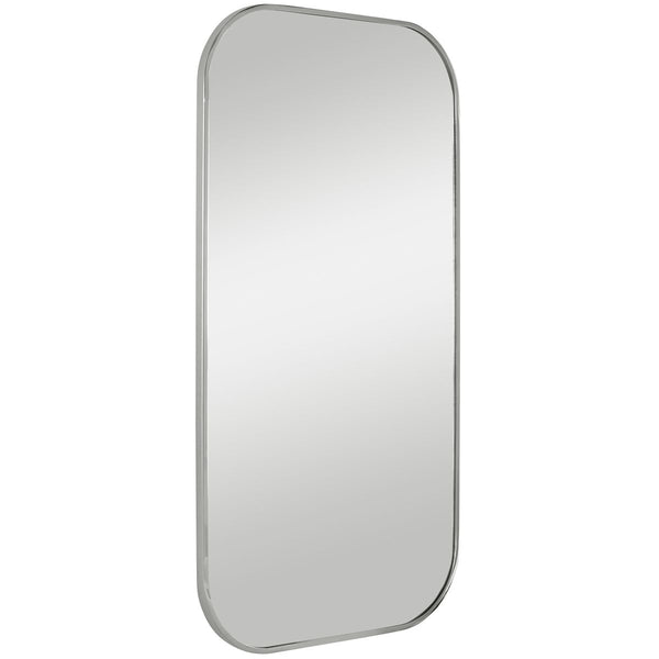 Taft Mirror - Polished Nickel, 21"W x 41"H x 1"D