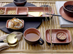 Acacia Round Wood Tray/Cutting Board, Black