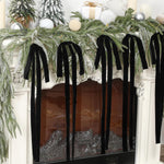 Black Velvet Ribbon Bow, 23.5"