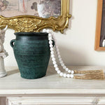 Decorative Wooden Beads, 59", White