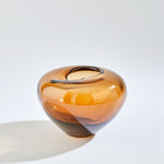 Undulating Vases, Dark Amber, 2 Sizes