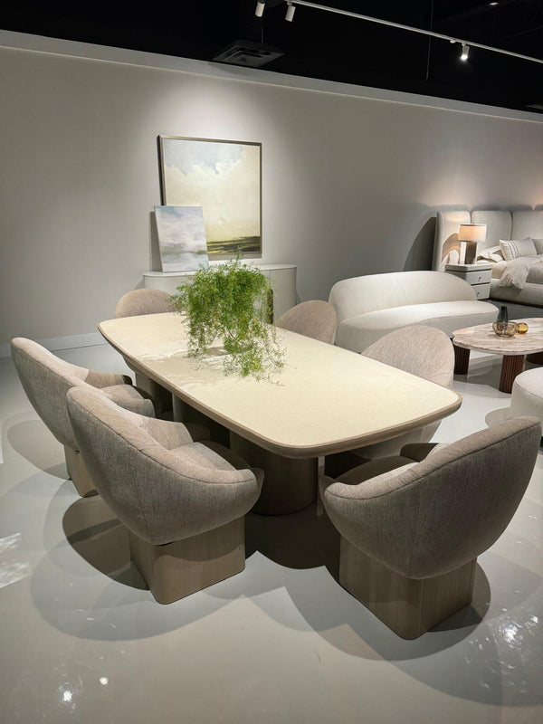 Santorini Dining Table, 106"W x 46"D