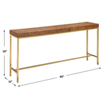 Moran Console Table, 60"W x 12"D x 30"H