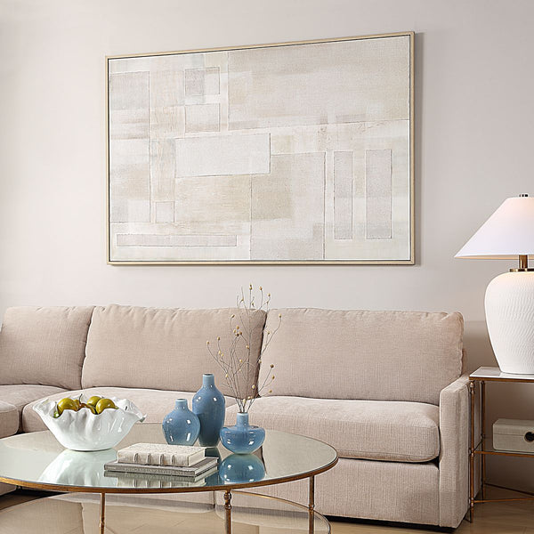 Erase Hand Painted Canvas, 50"W x 74"H