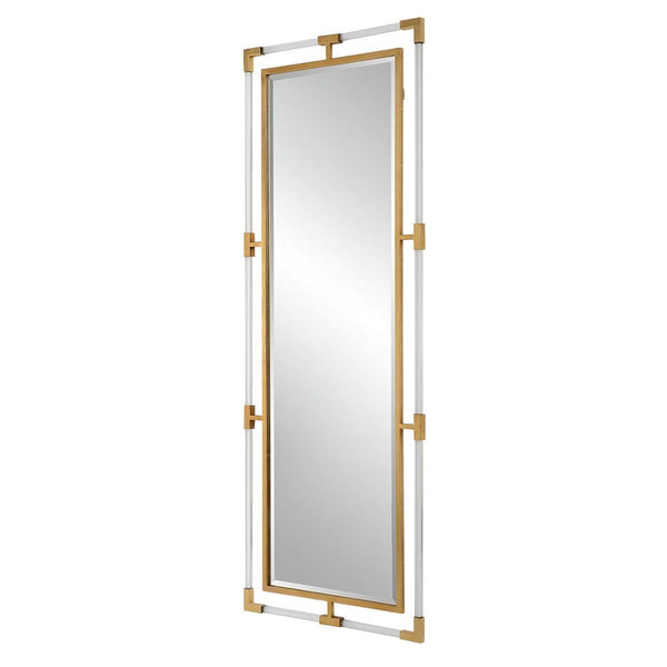 Balkan Tall Mirror, Gold, 28"W x 75"H