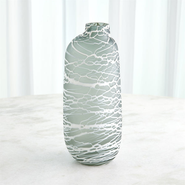 Frosted Stripe Vases, 3 Sizes